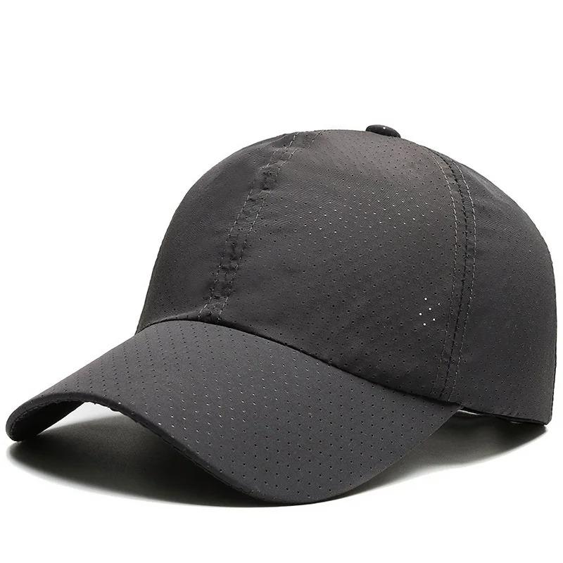 Hollow Mesh Baseball Cap For Men Summer Quick-Drying Breathable Sun Visors UV Protection Beach Hat Outdoor Sport Tennis Golf Cap Hip Hop Hats