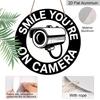 2D Flat Aluminum Retro-style Security Camera Wall Decoration, 7.87 Inches X 7.87 Inches. Suitable for Cafes, Living Rooms, Kitchens, Bars, Porches