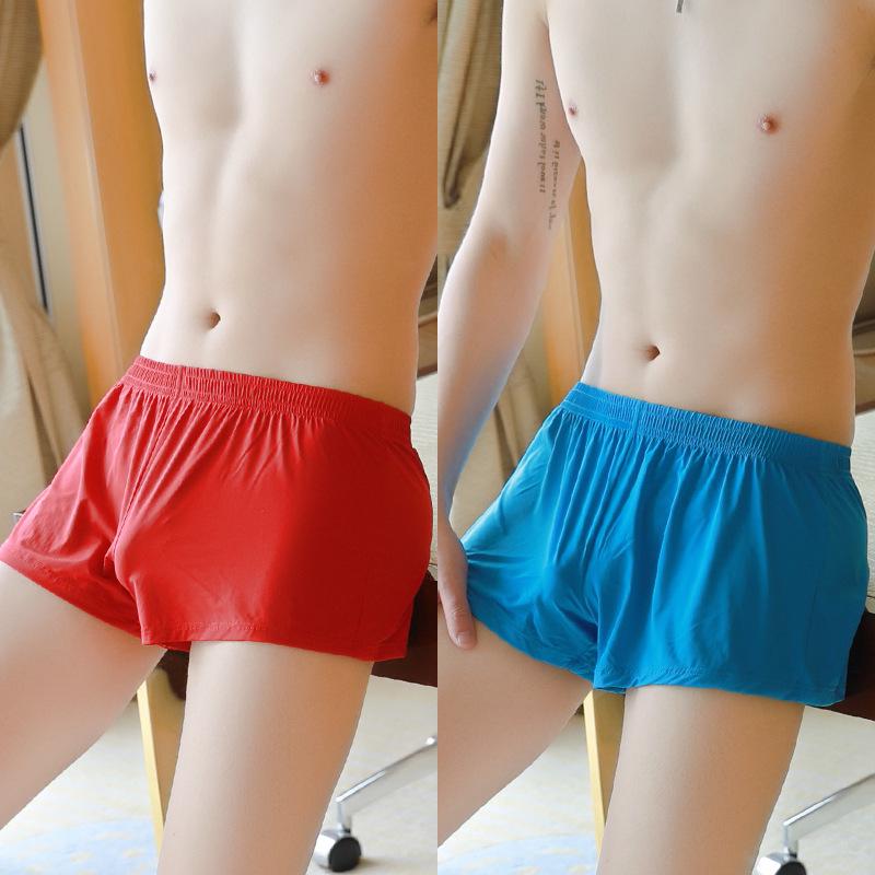 New Men's Breathable Polyester Boxer Briefs - Lightweight & Stylish