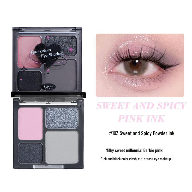 

Biya Cool Collection: Micro-Intoxication Smokey Eyeshadow Palette - Sweet & Dark, Glitter & Matte, Punk Style Eyeshadows