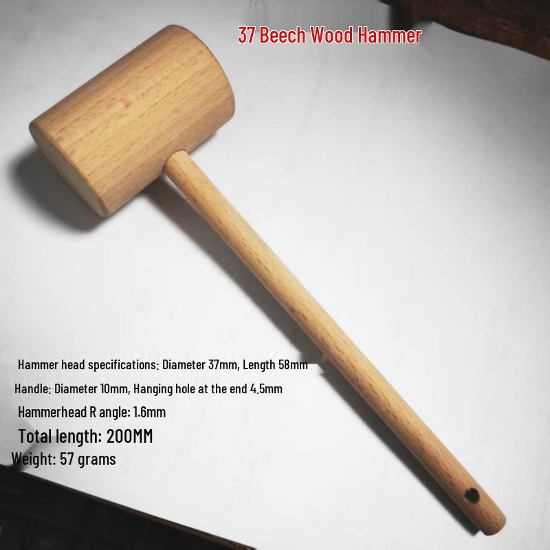 Wooden Batik DIY Kids' Hammer - Handmade Solid Wood Toy Hammer