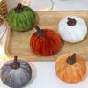Velvety Pumpkin Decoration Fall Harvest Festival Home Office Display Accessories Dinning Table Centerpieces