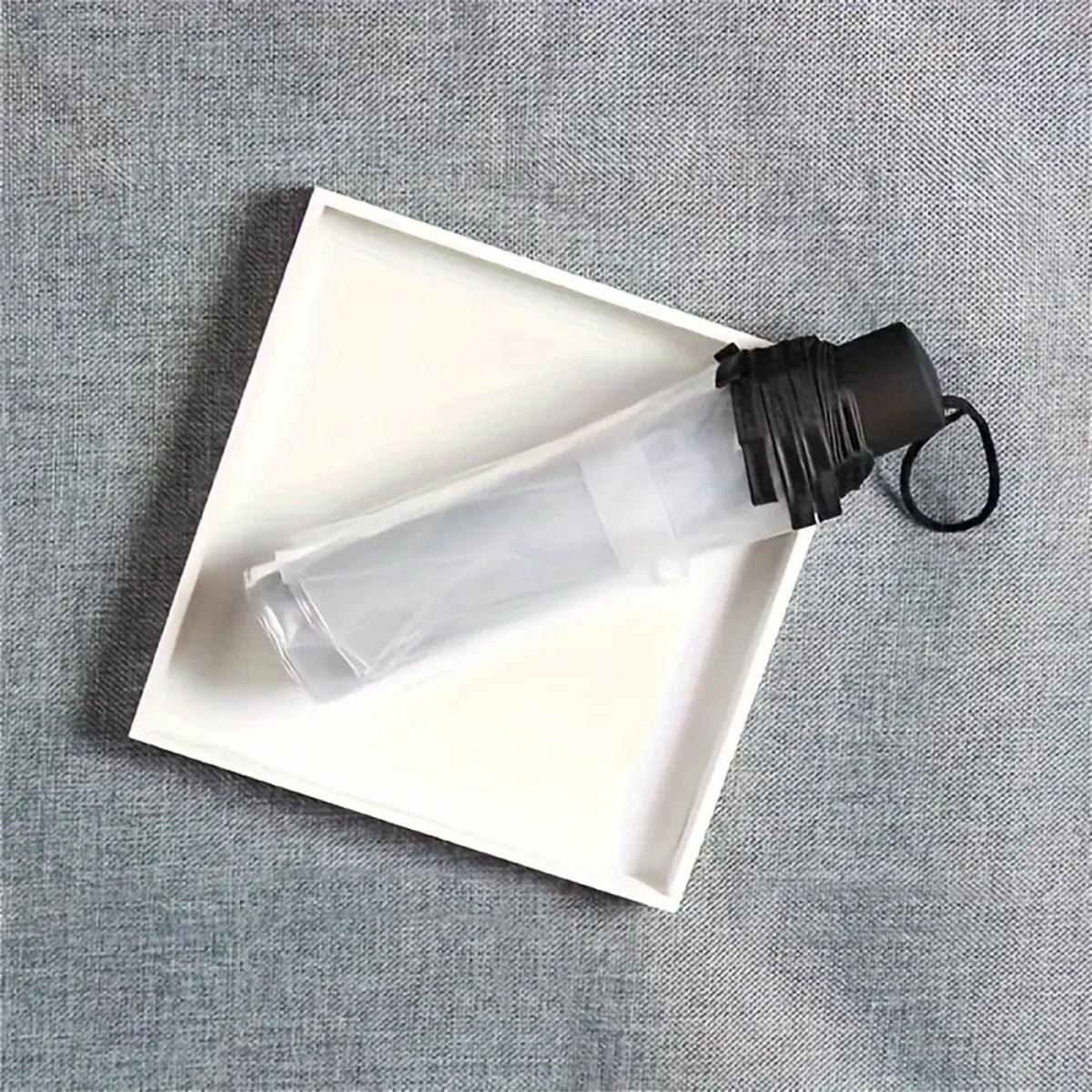 

Новый популярный утолщенный модный прозрачный мужской и женский универсальный ручной портативный складной зонт, необходимый дома Iron&8K