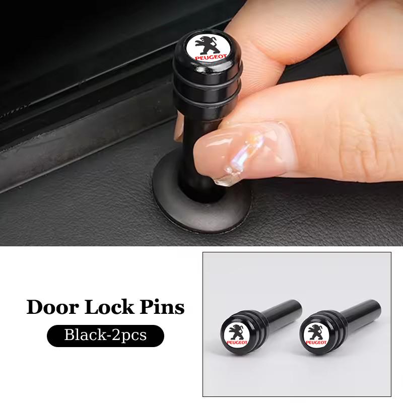 2/4pcs Alloy for Peugeot 308 306 307 2008 407 508 3008 5008 Rifter 301 408x 408 S206 308s Car Door Security Lock Pins Rods Knobs