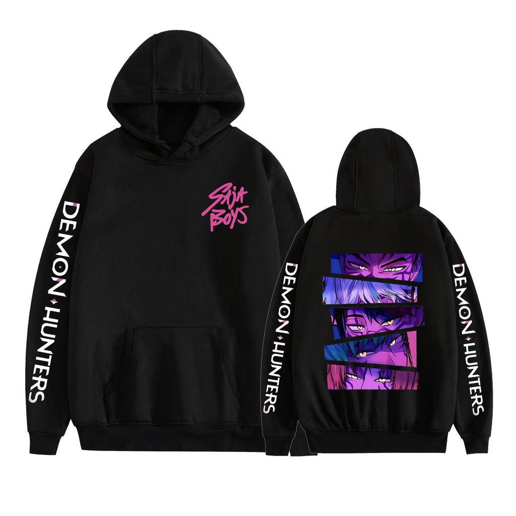 Hot KPop Demon Hunters Anime Funny Hoodie Hip Hop Graphic Sweatshirts Streetwear Harajuku Tracksuit
