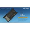 SKOWER 42Wh WDX0R Laptop Battery For Dell Vostro 5468 5471 5568 Inspiron 13 5368 5378 5379 7368 5770 7460 7472 5567 5570 5579