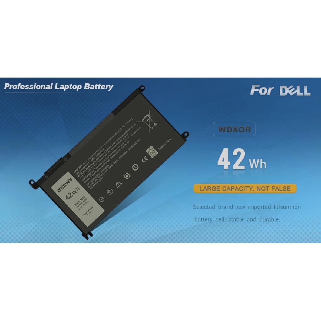 SKOWER 42Wh WDX0R Laptop Battery For Dell Vostro 5468 5471 5568 Inspiron 13 5368 5378 5379 7368 5770 7460 7472 5567 5570 5579