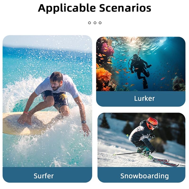 Waterproof Case for Pocket 3 Underwater Diving Housing Action Camera Diving Case Protector 40Meters/131.2ft
