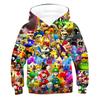 Super Mario Brothers Mario Children's Versatile Sweater Cosplay Spring and Autumn Anime Hoodie Jacket Men