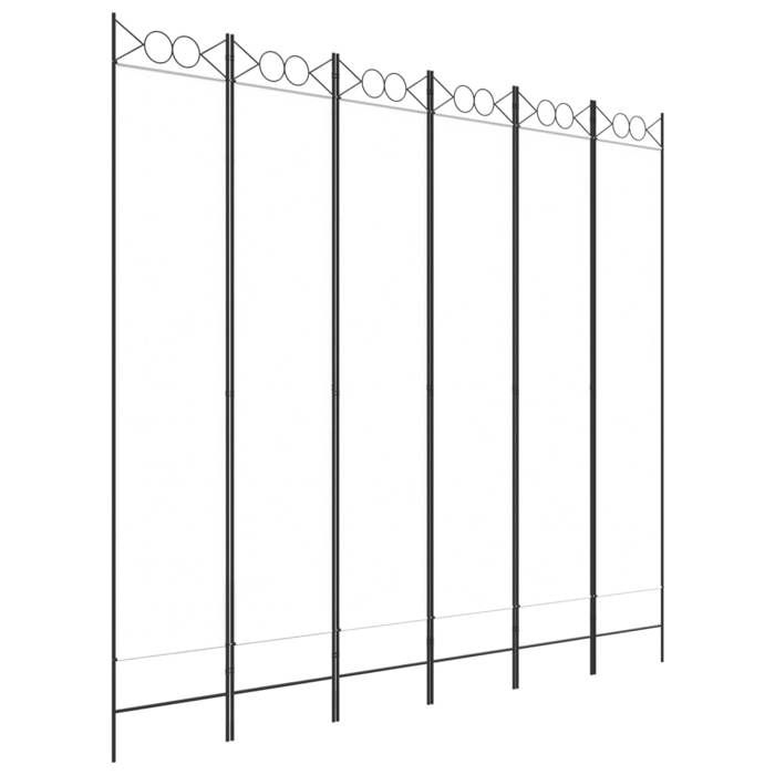 VidaXL Cloison de Séparation 6 Panneaux Séparateur de Pièce Pliable Diviseur Écran d'Intimité Paravent Décoration Salon 350174