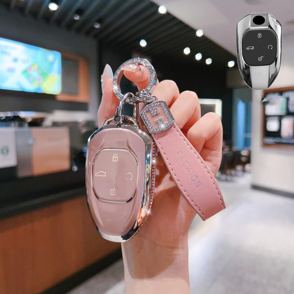 TPU Car Key Case Remote Cover Shell Holder Keychain Protector Fob For GAC Trumpchi Empow J11 J12 J13 J15 J16 GS8 GS4 GS3 Emzoom