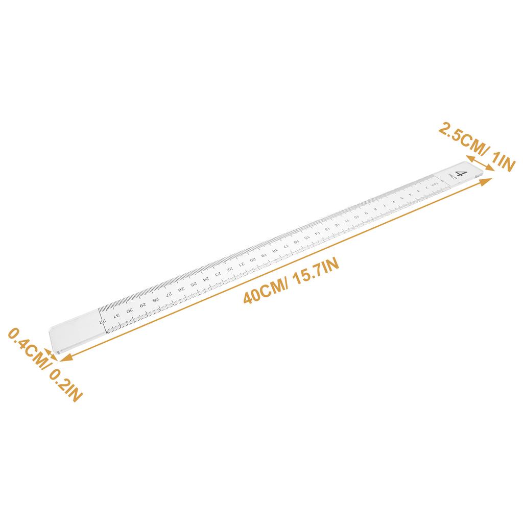 1 Pair Biscuit Balance Ruler Acrylic Dough Thickness Guide Measuring Strip For Baking Tool Cookie Pastry Pizza Snack Kitchen