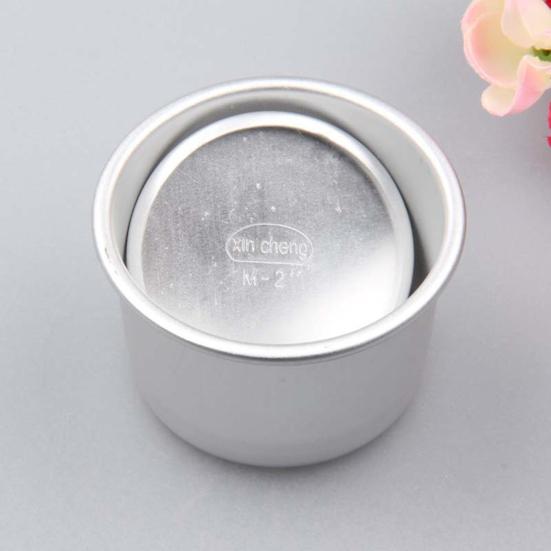 3Pcs/Set 2Inch Cake Baking Pan Useful Removable Bottom Aluminum Alloy Lightweight Round Cheesecake Pan