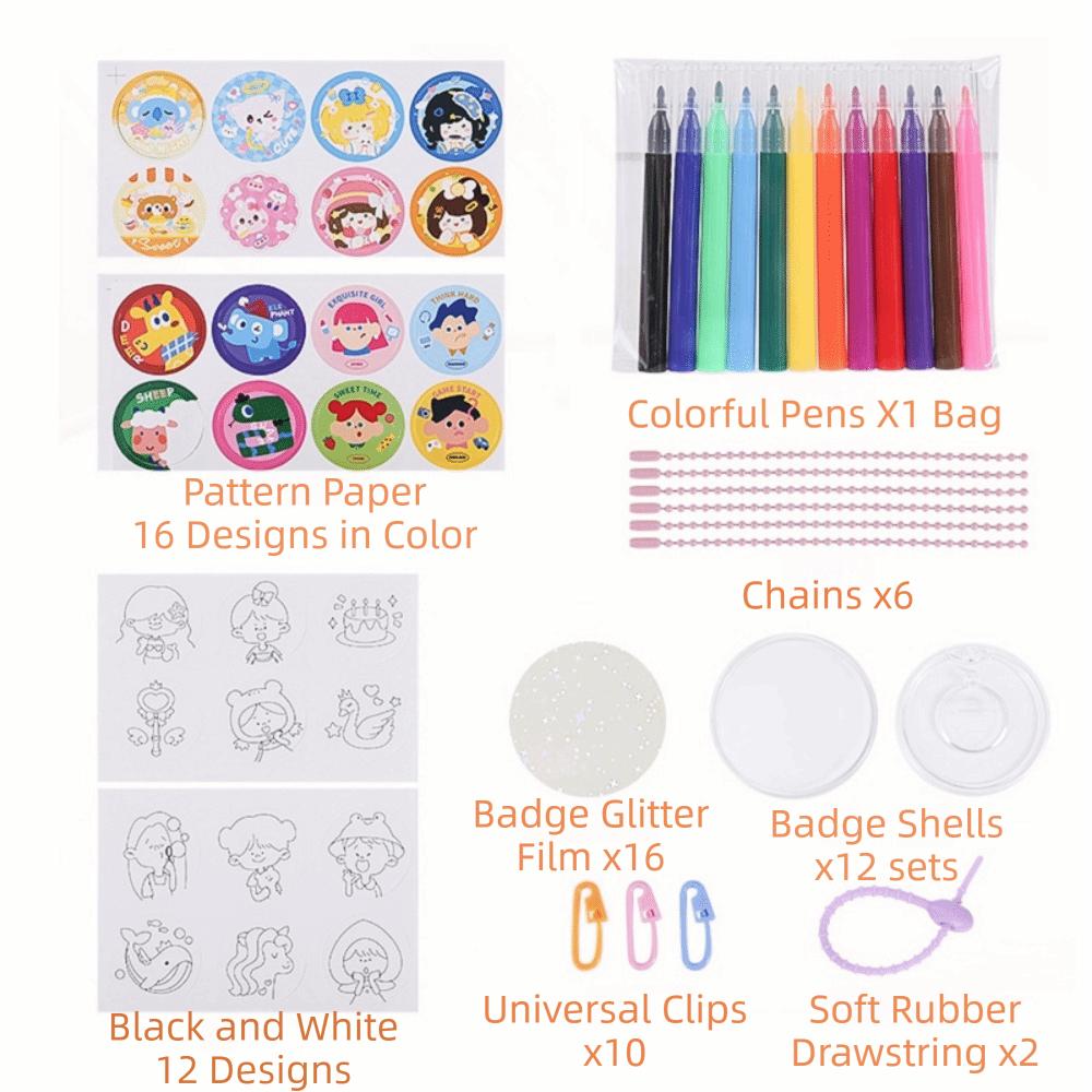 

Reusable Badge Press Machine Manual Press Badge Maker Tool Badge Press Machine Kit School Projects Material Pack