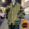 Мужская куртка Весна и Осень Американский Тулинг Повседневная Куртка Толстяк Свободная и Утепленная Большого Размера Мужская Одежда Хулиган Красивый Бейсбольный Мундир