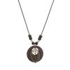 Elegant Chinese Zen Leaf Pendant Necklace for Women
