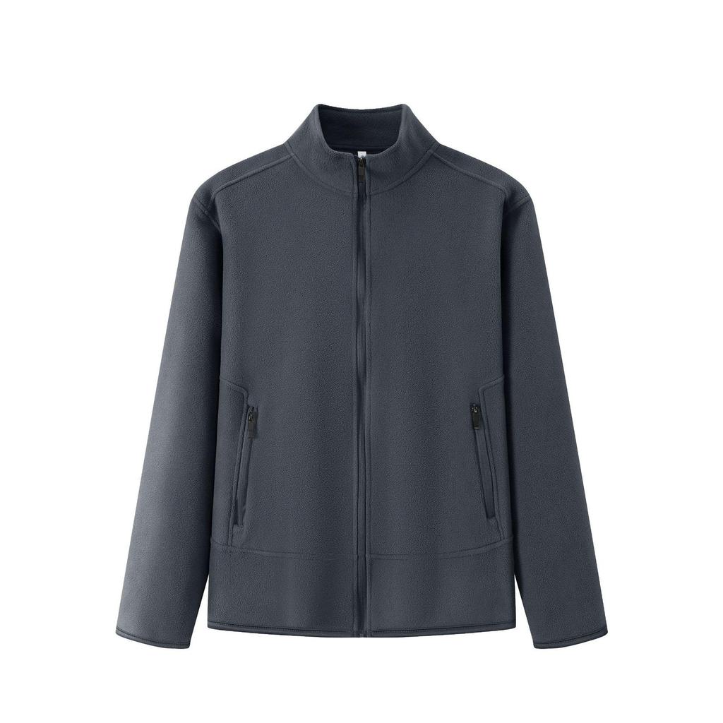Autumn/Winter Fleece Stand-Up Collar Sweatshirt with Custom Logo & Embroidery