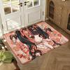 Cute Jirai Kei Floor Mat Soft Thickened Absorbent Non-Slip Bedroom Living Room Door Mat Home Decor Flannel Rugs