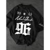 Summer New Men's T-shirt 96 Printed Digital Baseball Jacket Casual Sports Polyester Men's T-shirt