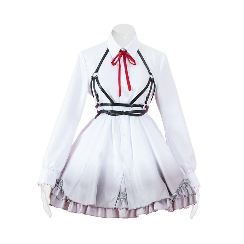 White Onion Clothing Game Anime Two-dimensional Maid Clothing Long-sleeved Dress