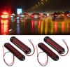 4Pcs Truck Side Lights High Brightness 90LM IP65 Waterproof 6 LEDs Truck Emergency Flash Light 12‑24V