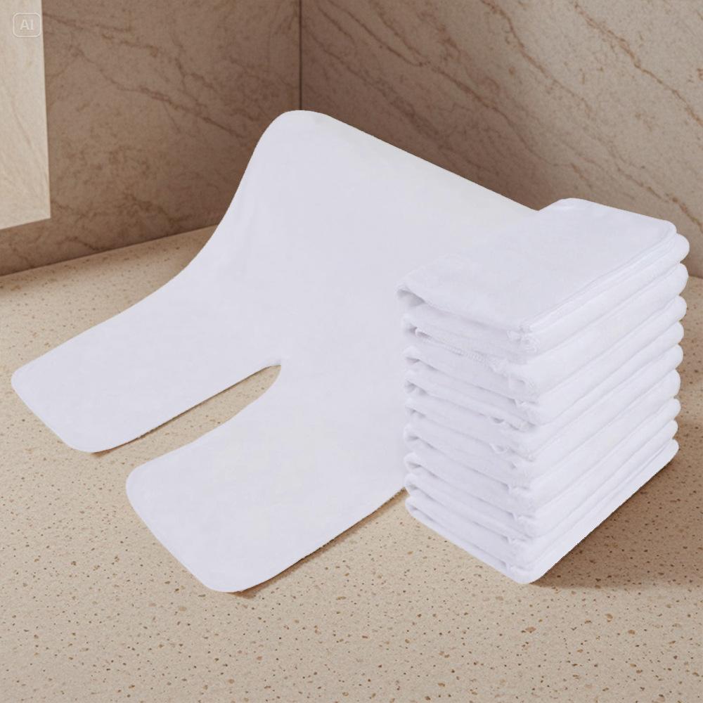 U-förmiges Schönheitstuch - Ultrafeine Faser Gesichts-Schnelltrockentuch, Superweich Hochabsorbierend für Salon Spa Massage Hautpflege Verwendung 1pc weiß