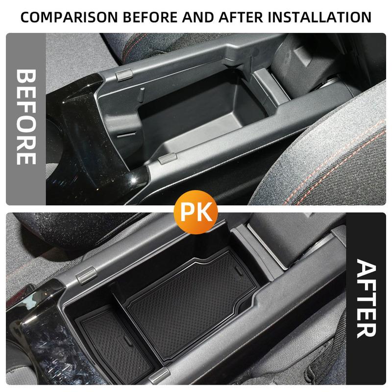 Car Center Console Armrest Storage Box for Peugeot 208 E208 2020-2024 ABS Interior Upgrade Accessories Organizer Tray