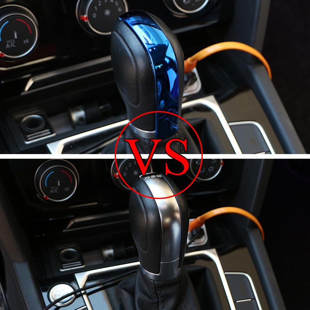 Car Gear Shift Knob Gear Head Cover Sticker for VW Volkswagen Golf 7 MK7 Amarok 2018-2022 Passat B5 B6 B7 Polo CC Tiguan Jetta