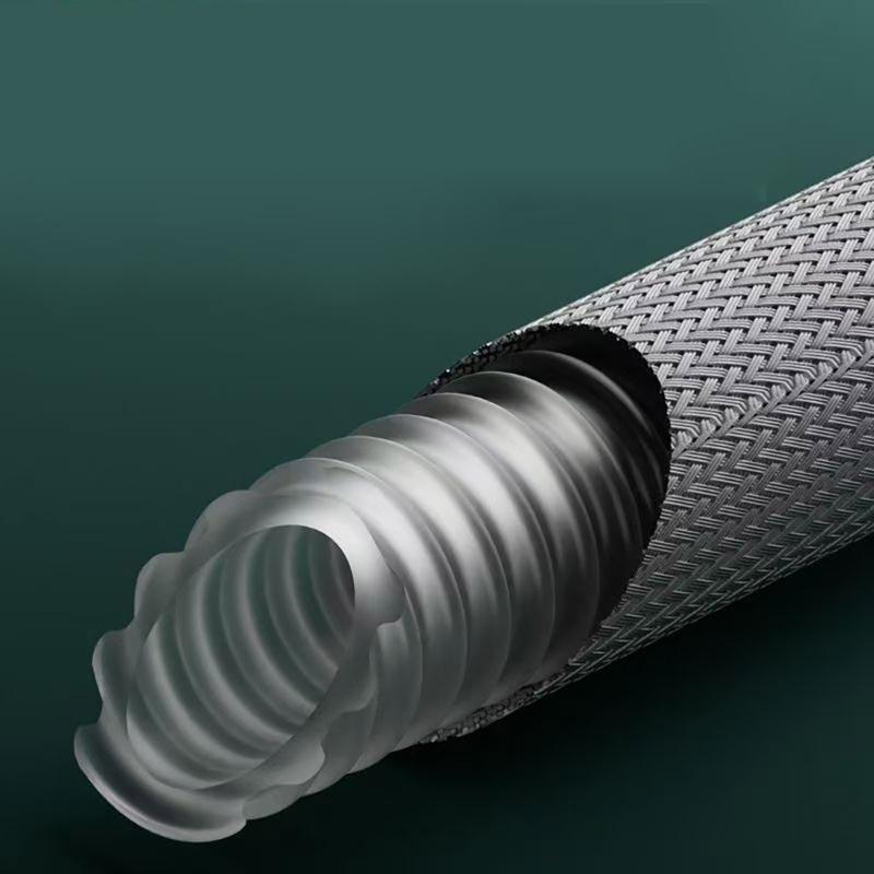 Nylon Shower Hose Flexible Attachment Easy Install Shower Hose 5FT Long for Handheld Shower Head & Toilet Bidet Sprayer