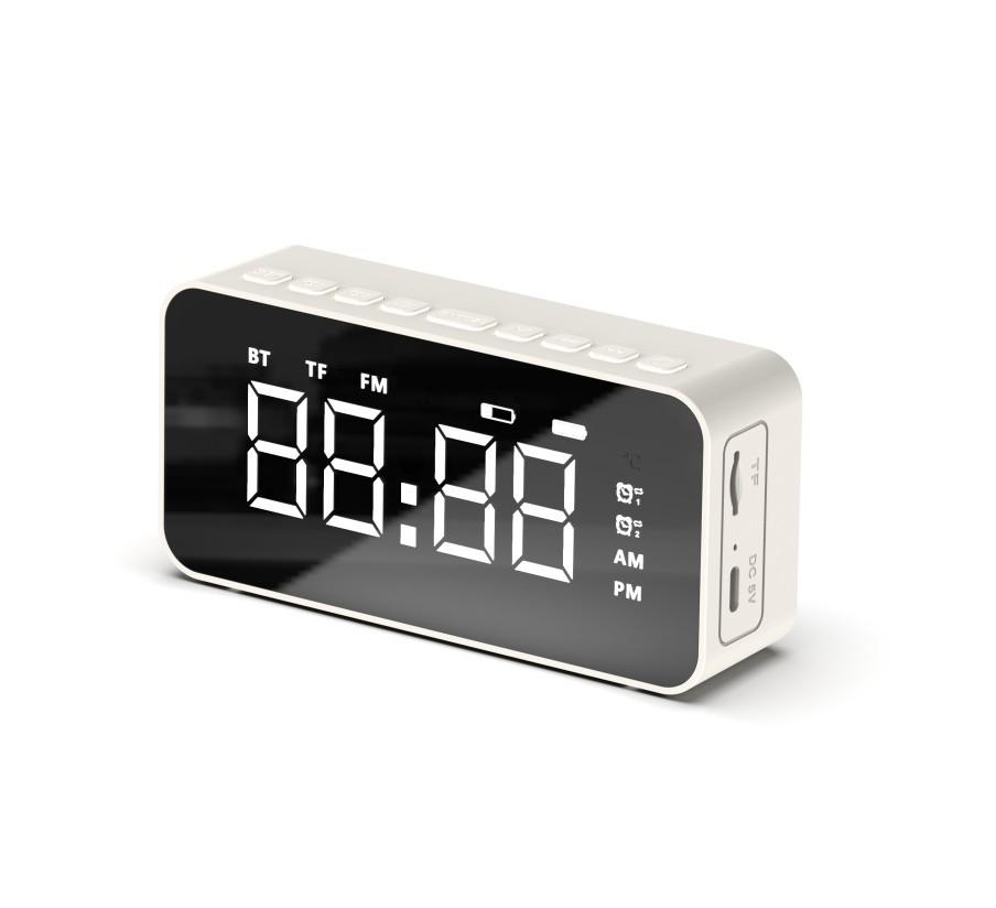 Stylish Modern RGB LED Night Light Alarm Clock Loud Sound Calendar Digital Electronic Desk Clock for Bedrooms Home Decoration