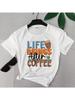 Wounisex's Round Neck Exquisite Printed T-Shirt Full Of Creativity And Personality 2025 Fashion Casual