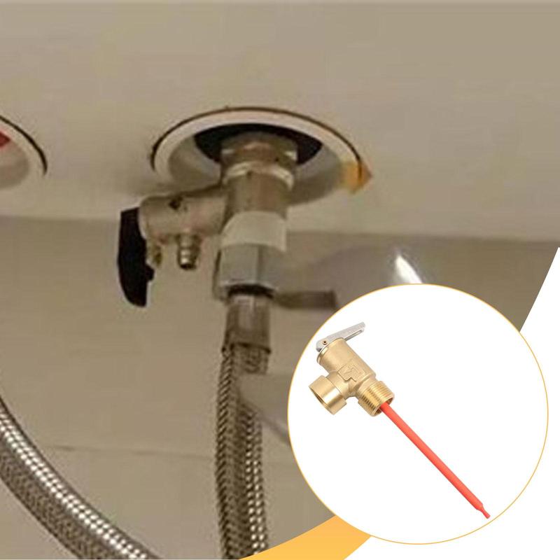 Water Heater Relief Valve Professional Accessories High Performance Brass Stainless Steel Pressure Release for RV Storage Tank