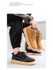 Men's 2025 Trendy Casual Leather Sneakers: Breathable, Versatile, Thick Sole Autumn Shoes