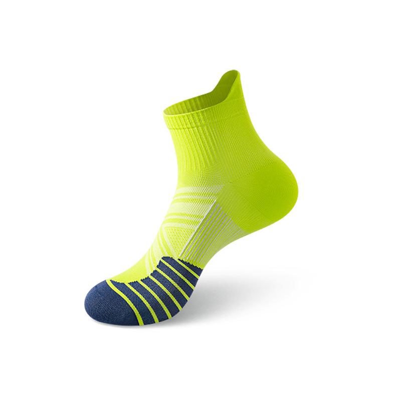 

Zhuji Men s Quick-Dry Summer Running Socks - Sweat-Absorbent, Breathable, Thin Mid-Calf Marathon Sports Socks One Size зелений