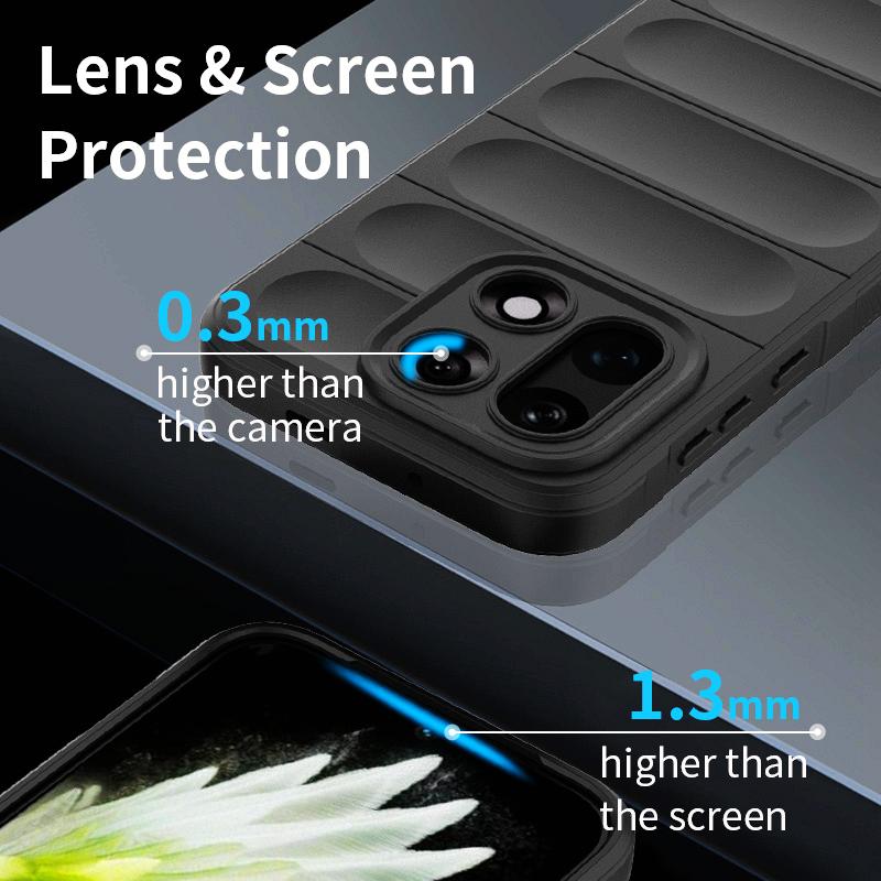 KEYSION Heavy Duty Shockproof Matte Phone Case for OnePlus 15 5G Anti-skid Soft Silicone Phone Back Cover for One Plus 1+15