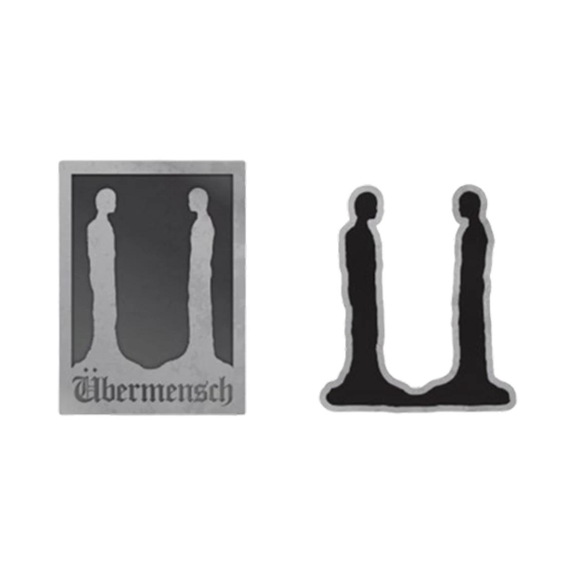 Металлическая брошь G-DRAGON Übermensch (Набор из 2) ONE SIZE