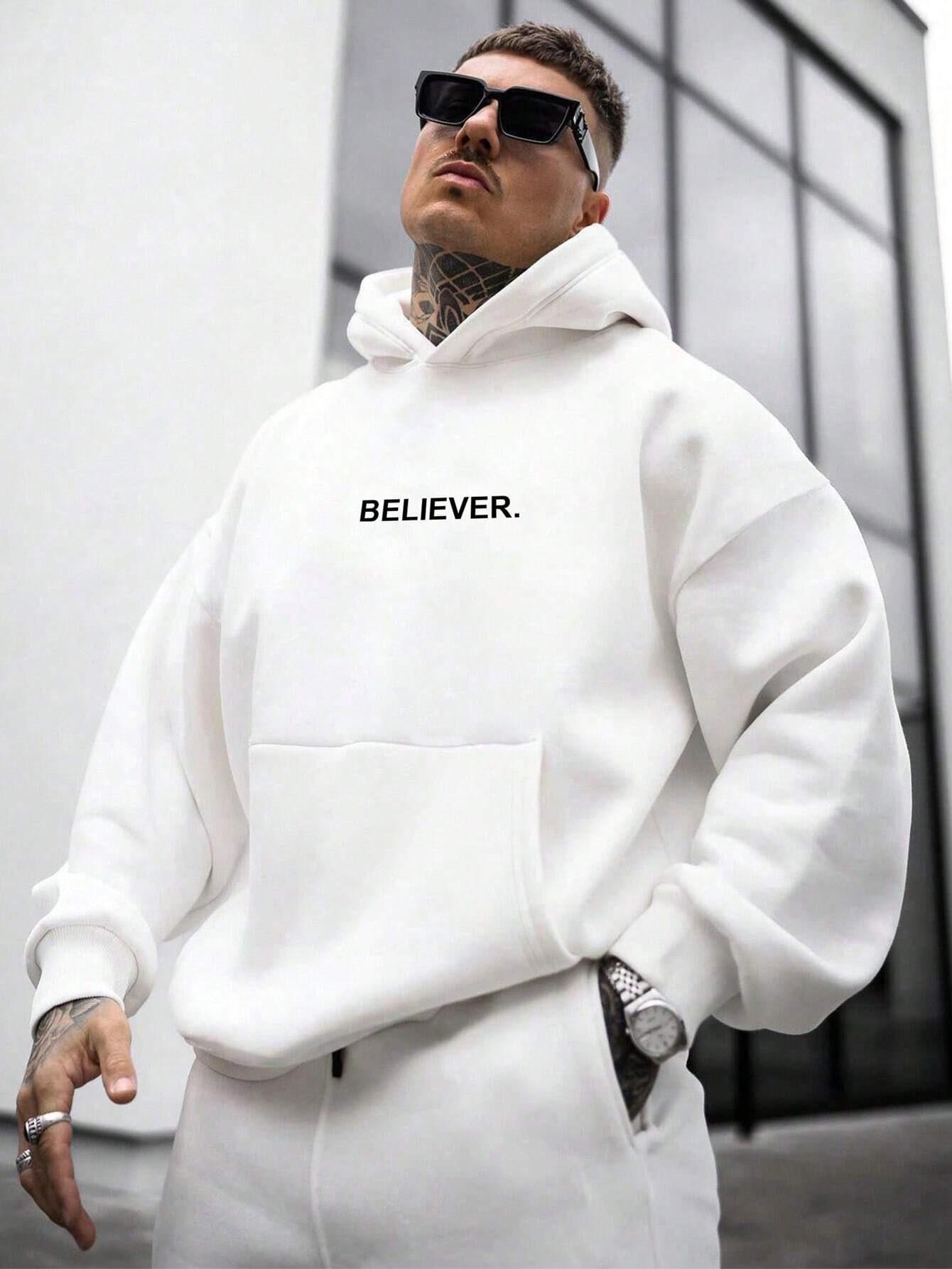 

Autumn Winter Hoodie Believer Letter Print Men s Sport Casual Sweatshirts Hoodie Women Fashion Harajuku Oversized Cotton Hoodies 2XL
