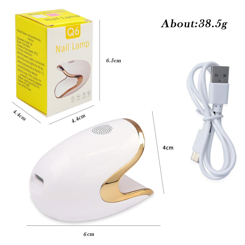 Dinosaur Egg Manicure Light Portable Manicure Light Mini Phototherapy Light Nail Piece Baking Light Manicure Light Handheld Small Light
