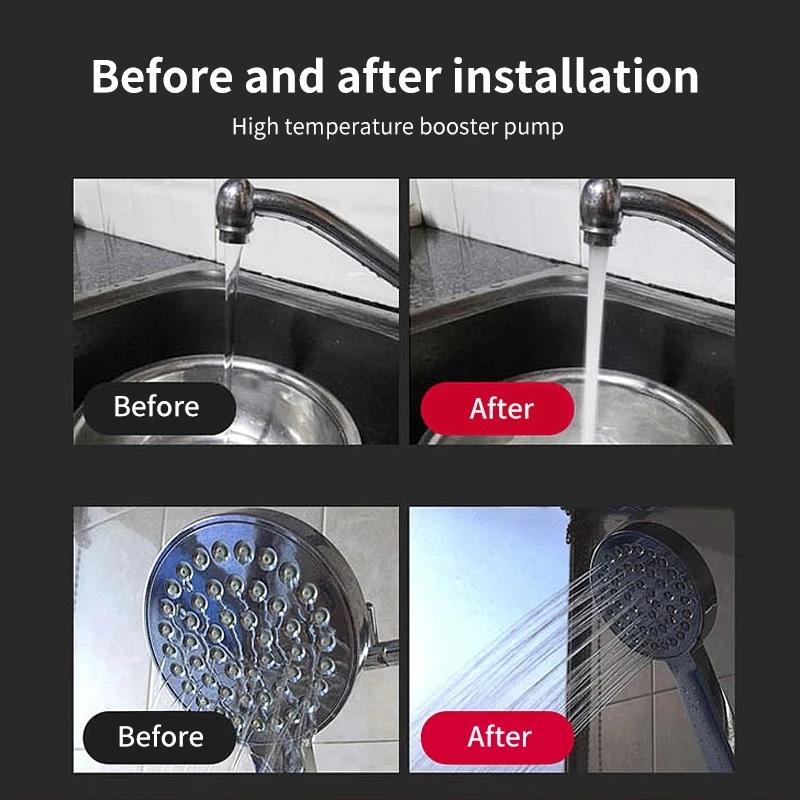 12V 24V Silent 4-Point Threaded Port Brushless DC BrushlessWater Pump Floor Heating Water Heater Booster Water Pump IP68