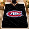 Flannel BlanketMontreal Canadiens Warm Soft Throw Blanket for Indoor Sofa Bed Living Room Use