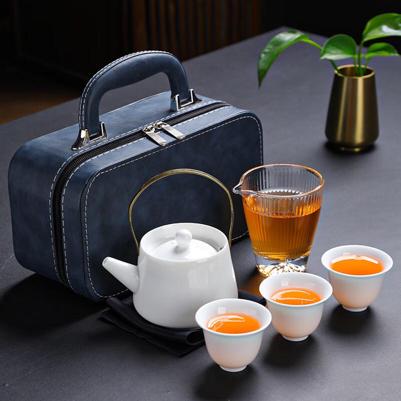 Portable Ceramic Gongfu Travel Tea Set
