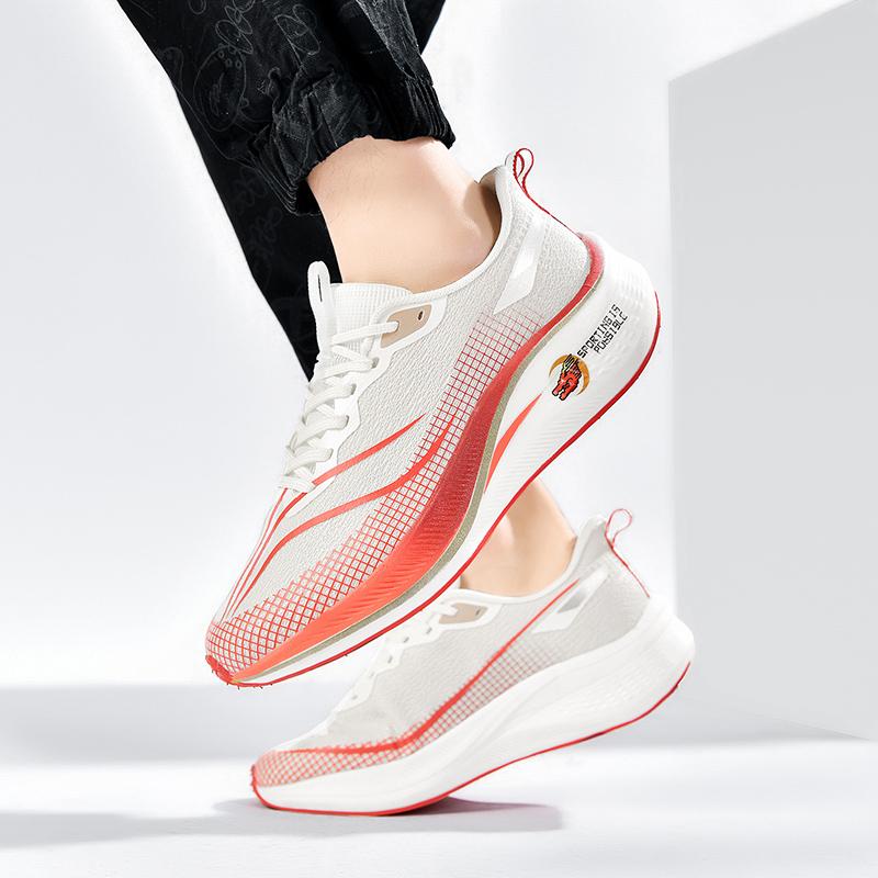 Мужская и женская обувь для бега Спортивная обувь Кроссовки 45 красный/белый — фото 18