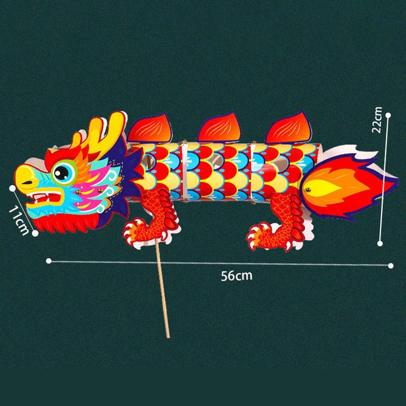 Svátek středu podzimu Starověký dračí lampionový tanec Rok draka Světelná hračka Národní vlna Zlatá rybka Dětský ručně vyrobený DIY lampion