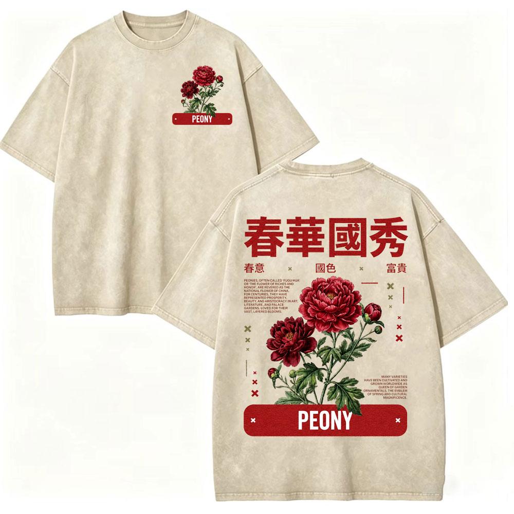 Vintage Gewaschen Japanischer Stil Harajuku T-Shirt Herren Damen Freizeit Mode Übergroßes T-Shirt Sommer 100% Baumwolle Streetwear T-Shirts
