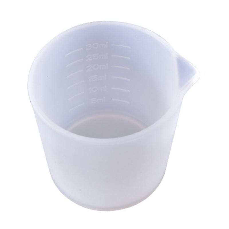 30ml Resin Cup Non-Stick Silicone Cup Silicone Measuring Cup Reusable Mixing Cup with Precise Scale for DIY Jewelry 1