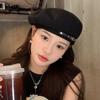 Korean Version Women'S Beret Spring And Autumn Hat Vintage Versatile Painter'S Hat, Makes The Face Look Smaller, Newsboy Cap