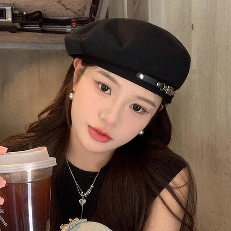Korean Version Women'S Beret Spring And Autumn Hat Vintage Versatile Painter'S Hat, Makes The Face Look Smaller, Newsboy Cap