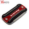 Motorcycle Front Brake Fluid Reservoir Cover For HONDA VFR 800 X/F 750 VFR800 VFR 800X 800F VFR1200x