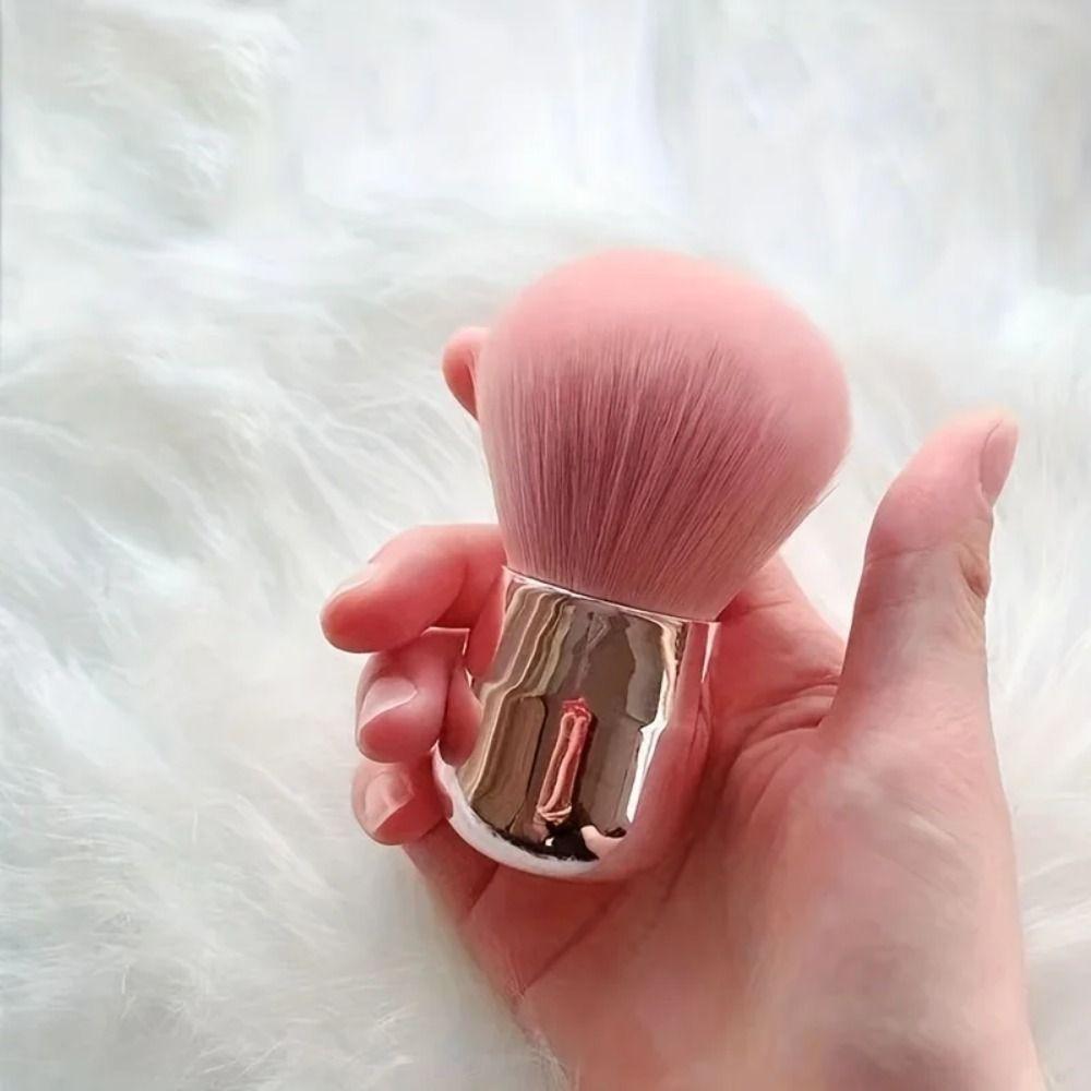 Portable Mushroom Powder Brush Soft Bristles Nail Cleaning Brush New Gel Dust Brush  Makeup Tool