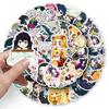 50 Pcs Chibi Demon Slayer Anime Stickers Waterproof Decals For Phone Case Handbook Journal Scrapbook DIY Decor For Anime Fans